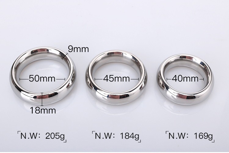 RYSM-008 Stainless Steel Penis Ring Sizes