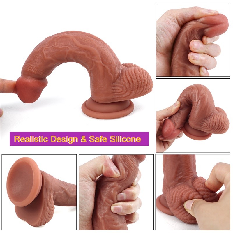 dildo 6.29inch liquid silicone