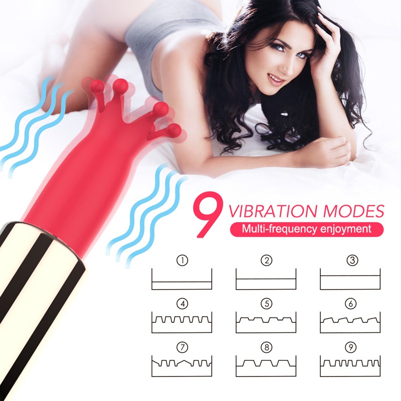SHD-S213 Lipstick Vibrator 9 vibration modes