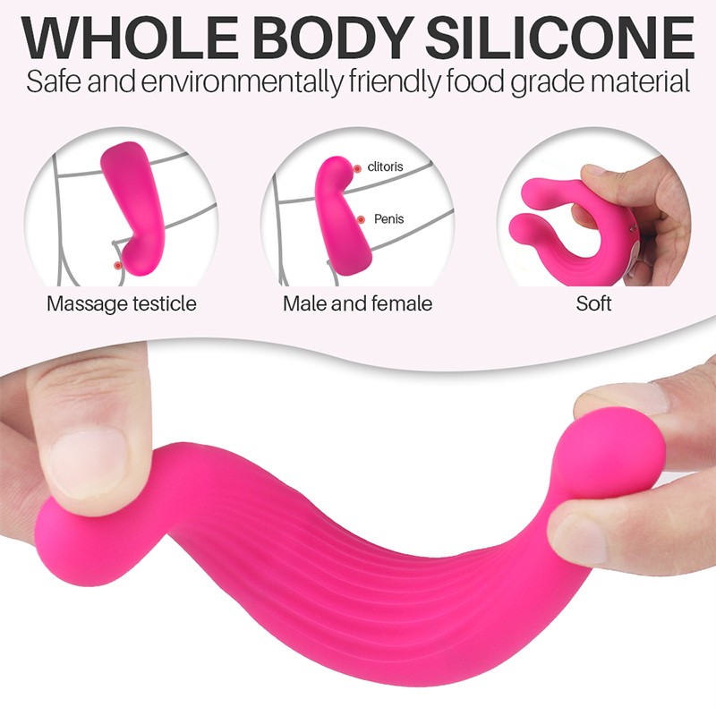 Clitoris Vibrating Penis Ring & Nipple Toy