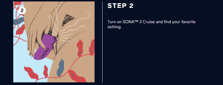 lelo sona 2 cruise massager step 2