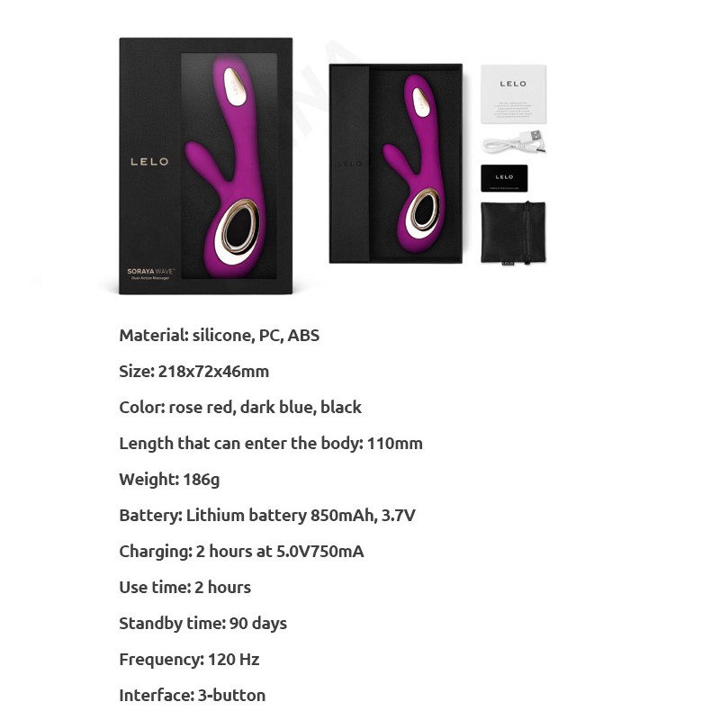 Lelo Soraya Wave Double Head Rabbit Vibrator parameter