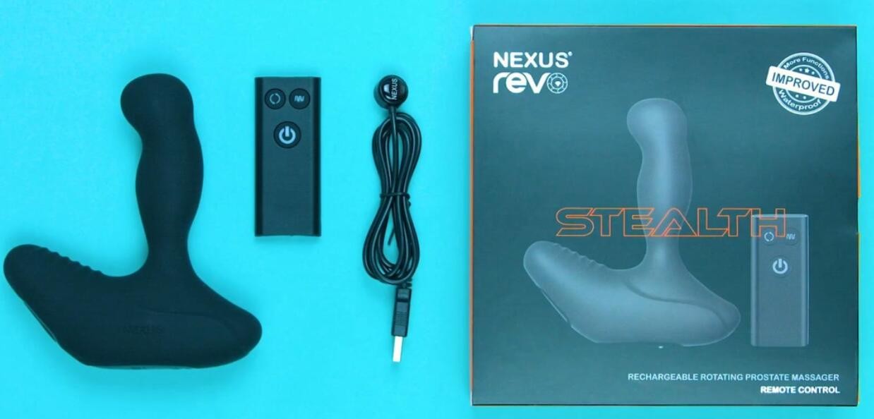 Nexus Revo Stealth Prostate Massager With Remote Control packing