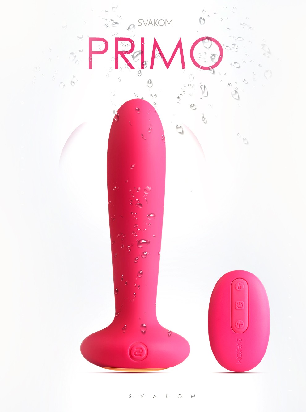 SVAKOM Primo Heating Butt Plug Prostate Massager With Remote Control