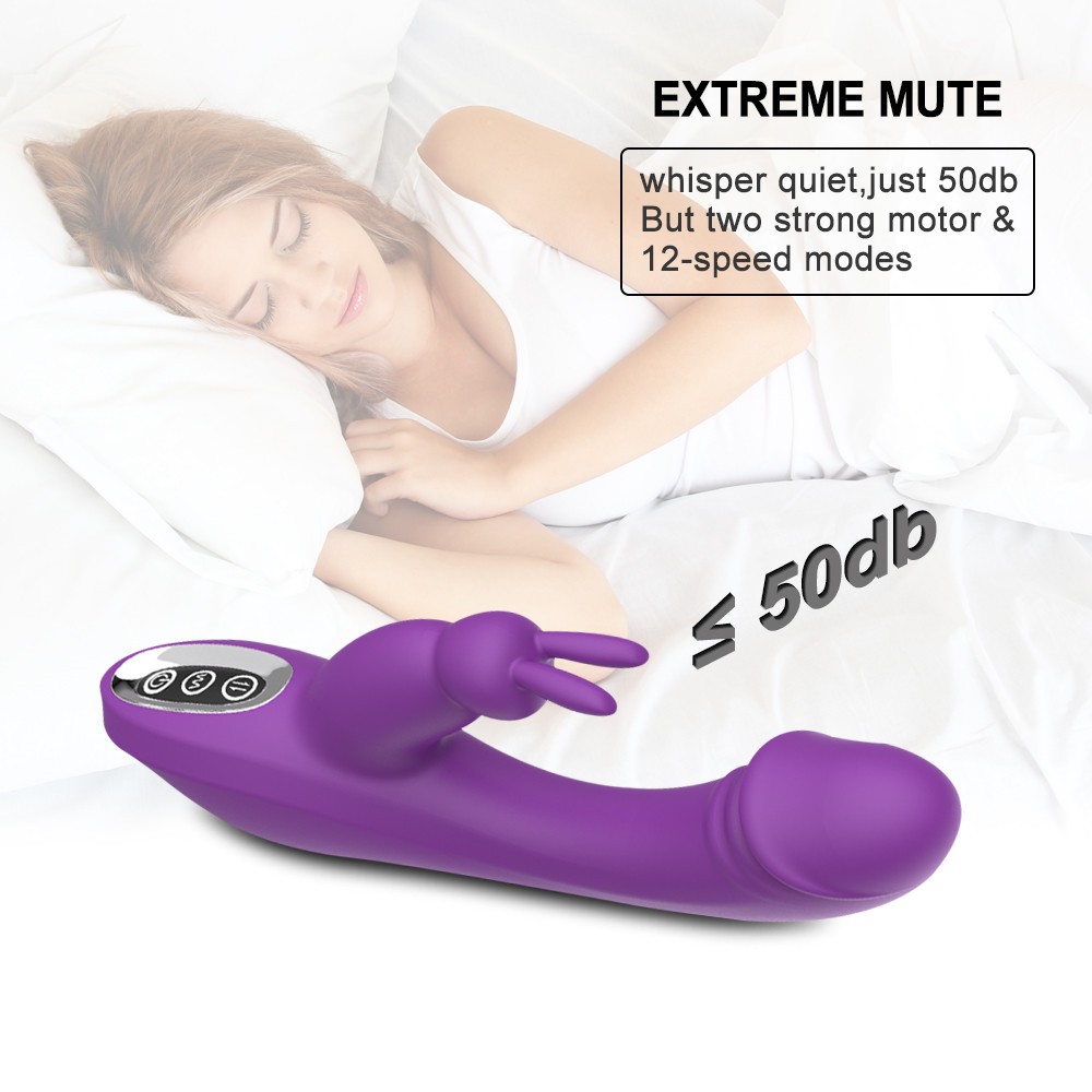 AixiAsia G Spot Dual Motor Clitoral Vibrator With Bunny Ears A0079