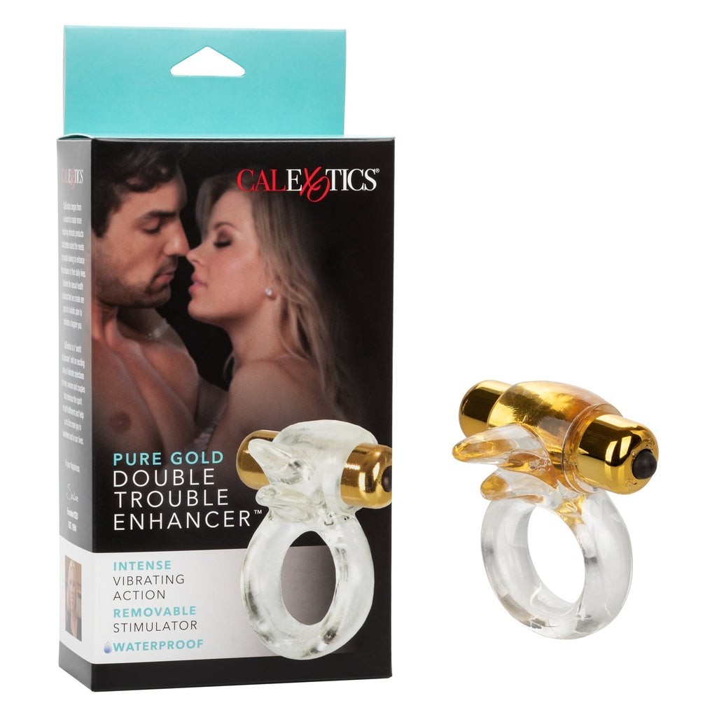 CalExotics Double Trouble Enhancer Flickering Teaser Cock Ring