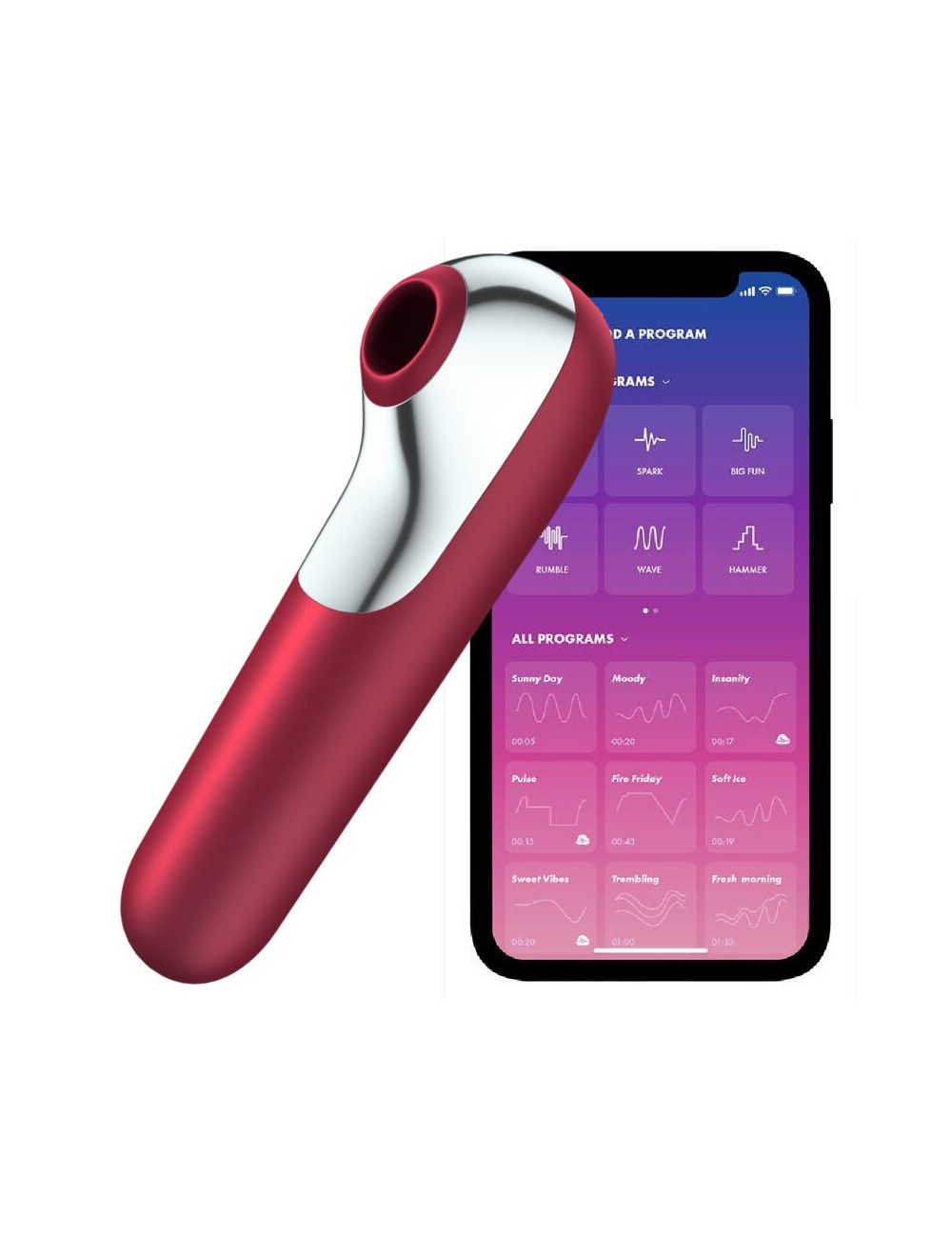 Satisfyer Dual Love Air Pulse Vibrator With App Control