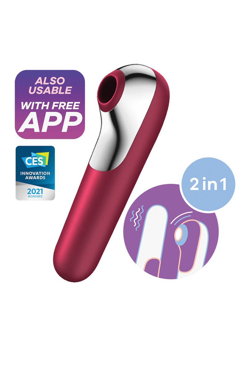 Satisfyer Dual Love Air Pulse Vibrator With App Control