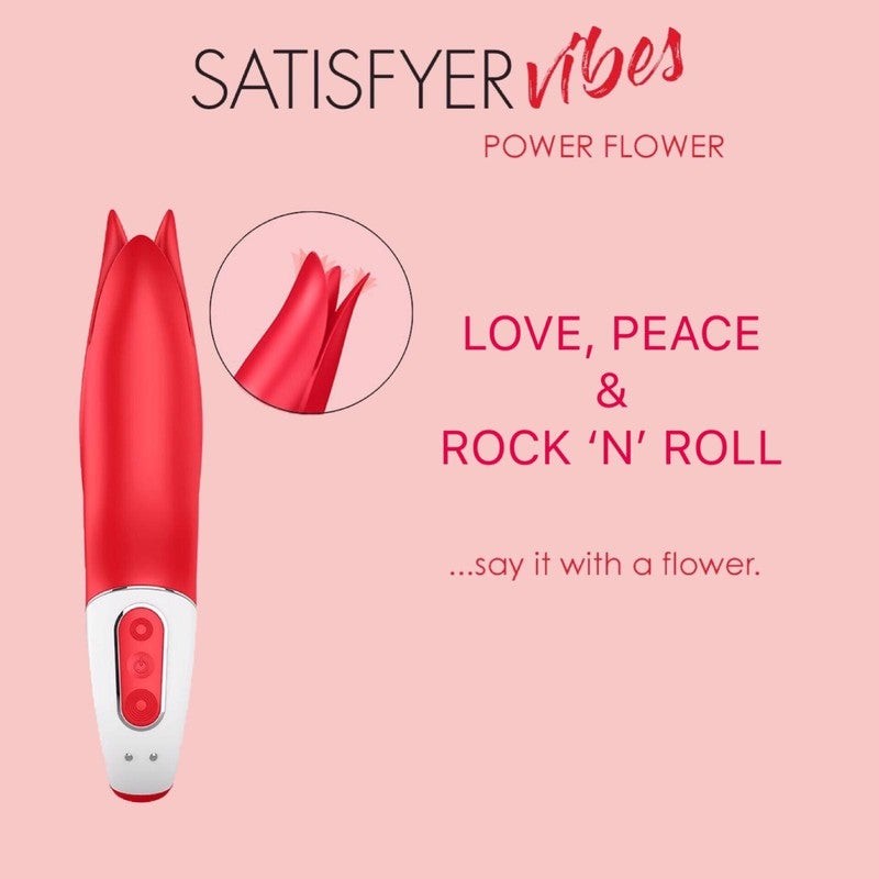 Satisfyer Power Flower Clitoris Stimulating Vibrator 