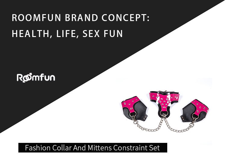 Roomfun Fashion Collar And Mittens Restraint Set ZW-004