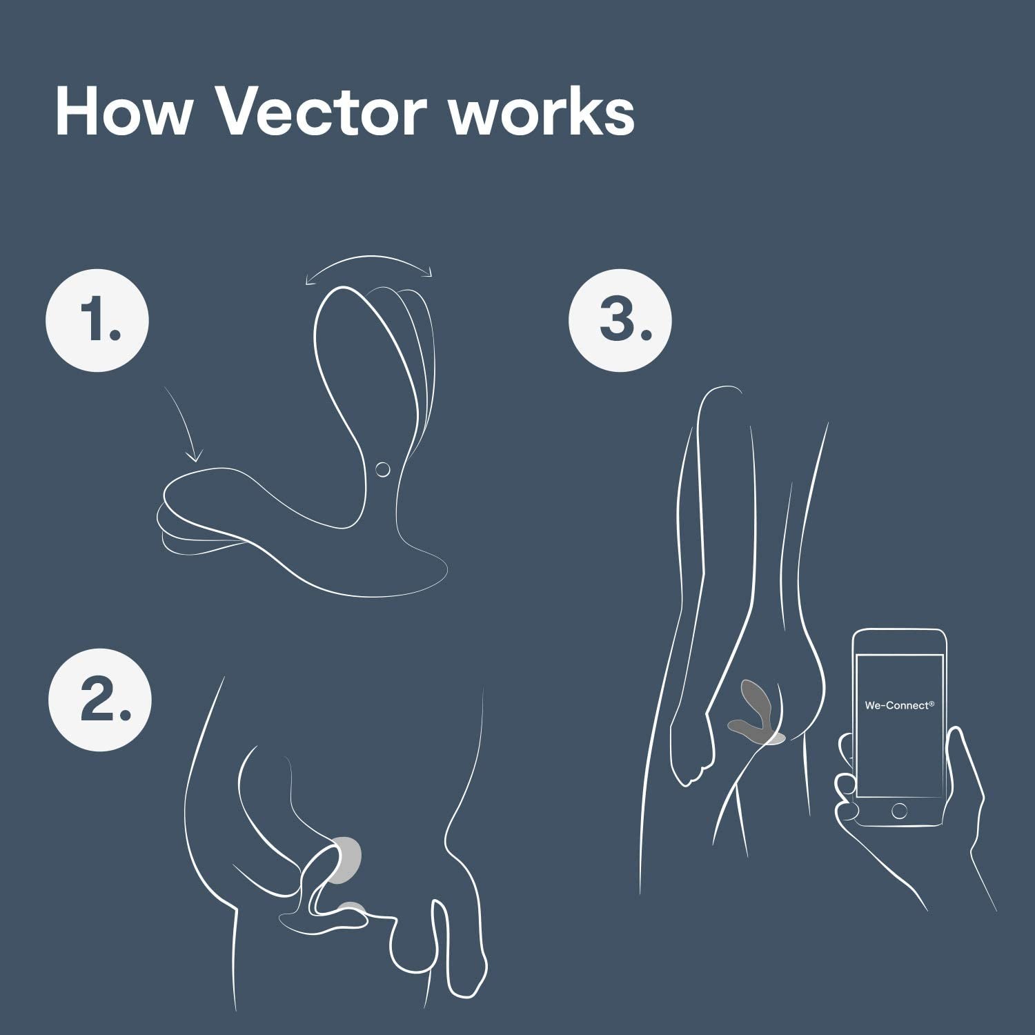 We-Vibe Vector App Controlled Remoteless Prostate Massager 