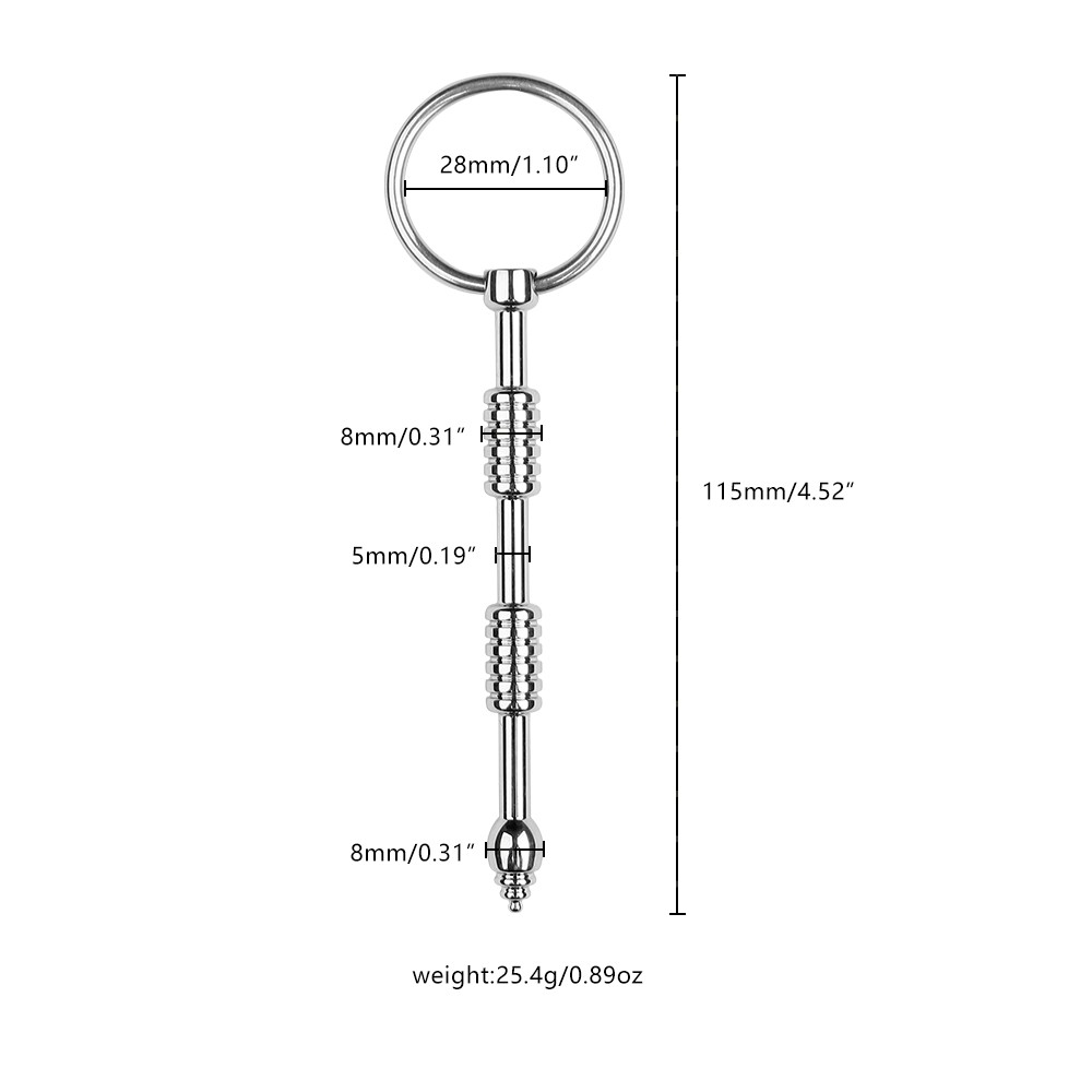 Venusfun Metal Beads Male Urethral Dilator DB-111-ZP