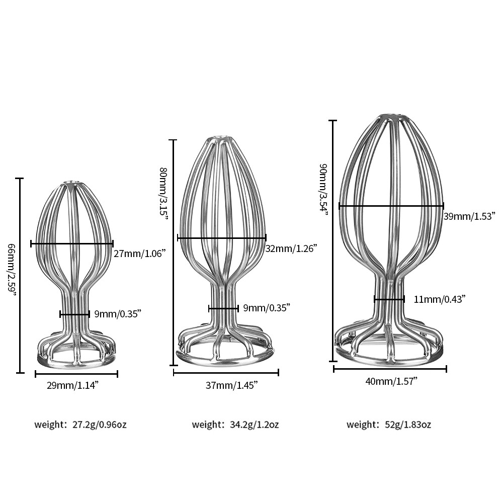 Venusfun Round Base Openwork Anal Plug For Couples 