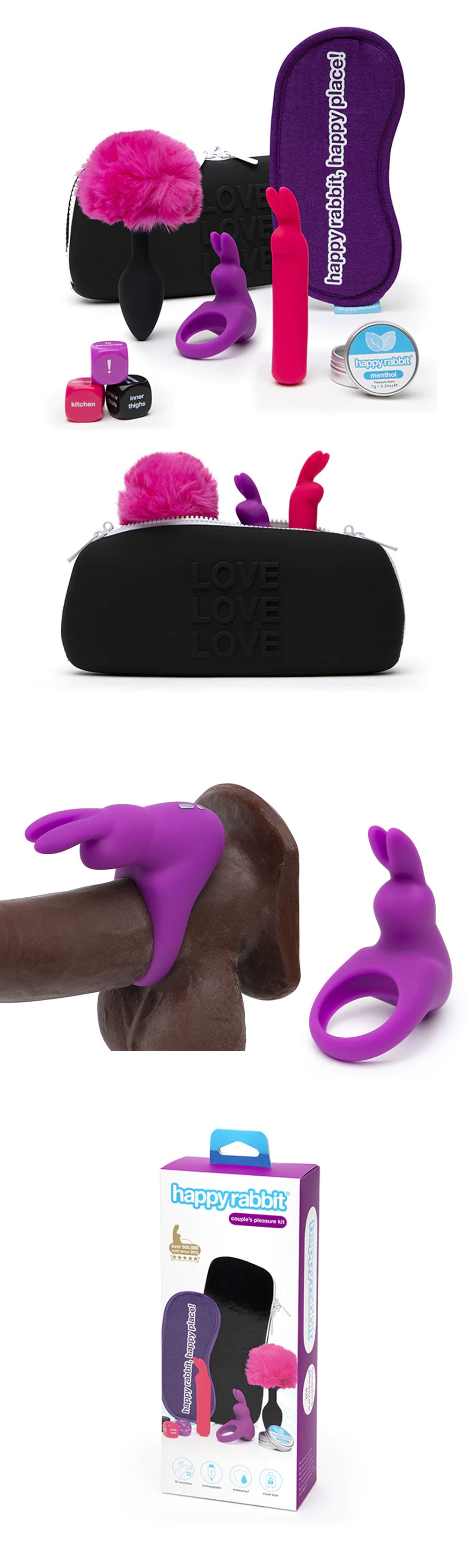 Lovehoney Happy Rabbit Couples Pleasure Kit