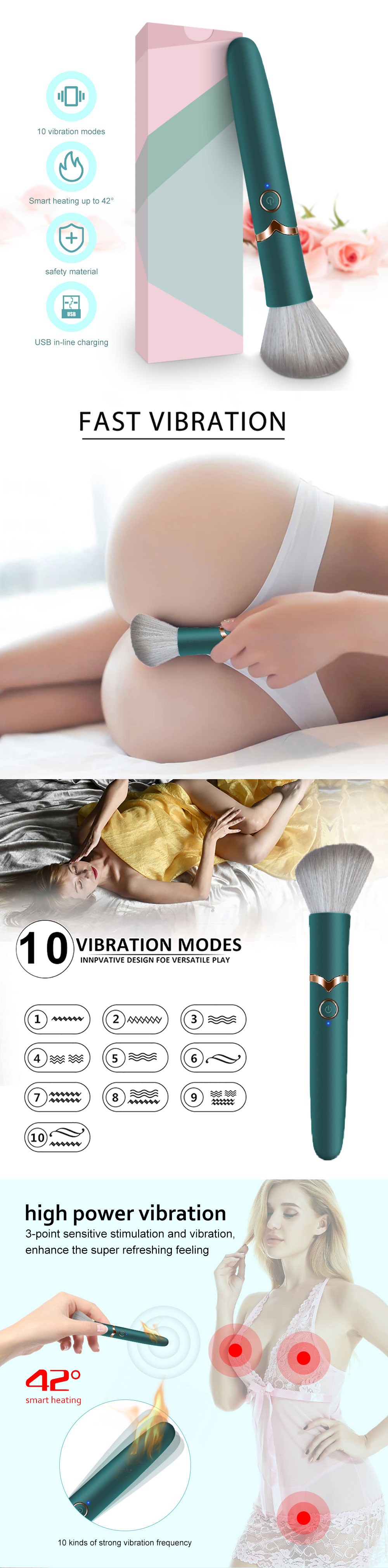 Bullet Makeup Brush Vibrator 2345