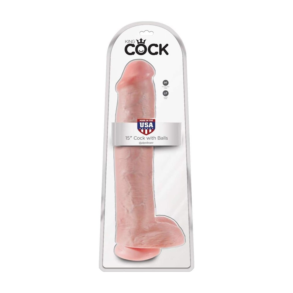 Pipedream King Cock 15 Inch Dildo With Balls 111