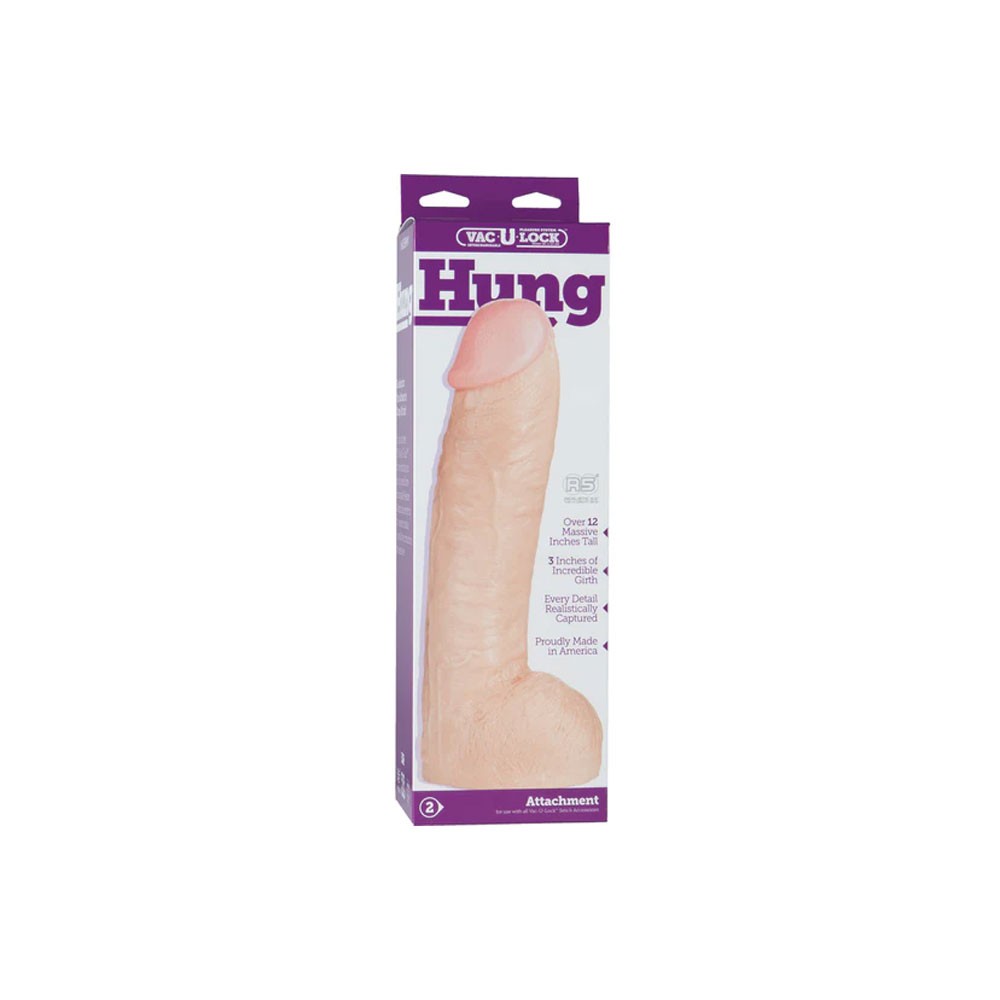 Doc Johnson Vac-U-Lock Hung 12 Inch Dildo