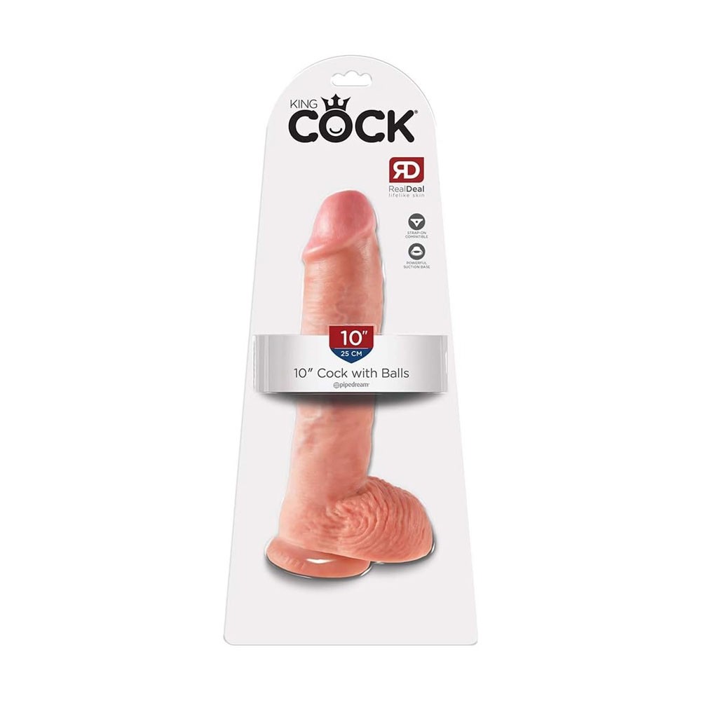 Pipedream King Cock 10 Inch Dildo With Balls