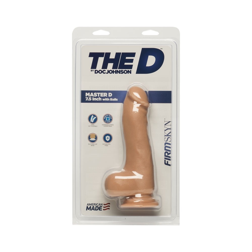 Doc Johnson The D Master Firmskyn Dildo 7.5 inch 2