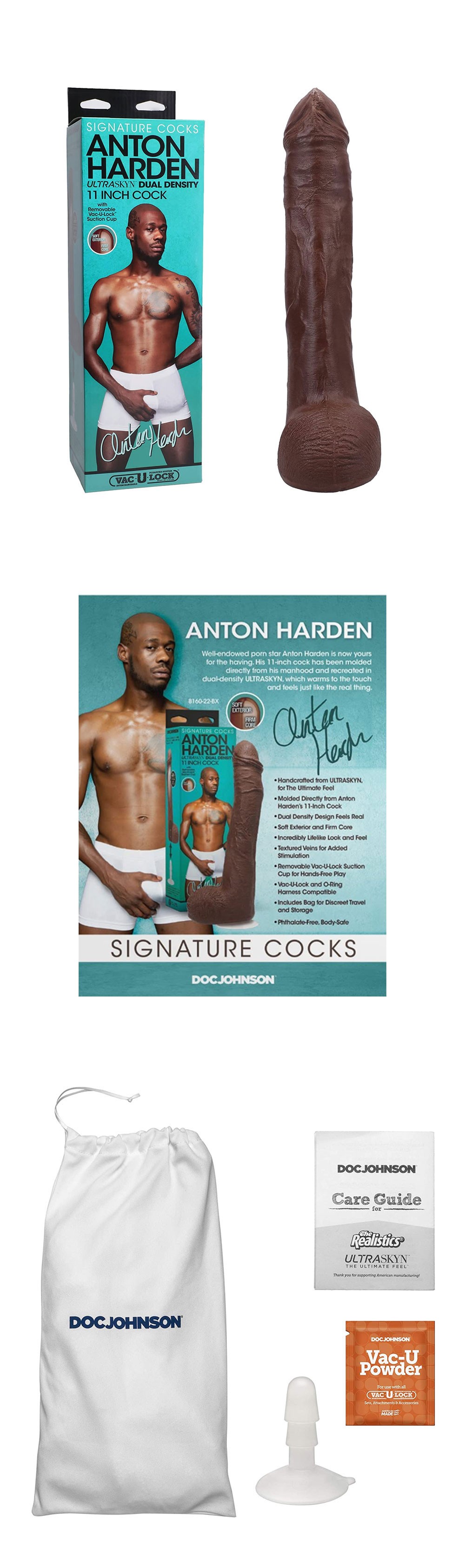 Doc Johnson Signature Cocks Anton Harden 11 Inch Dildo