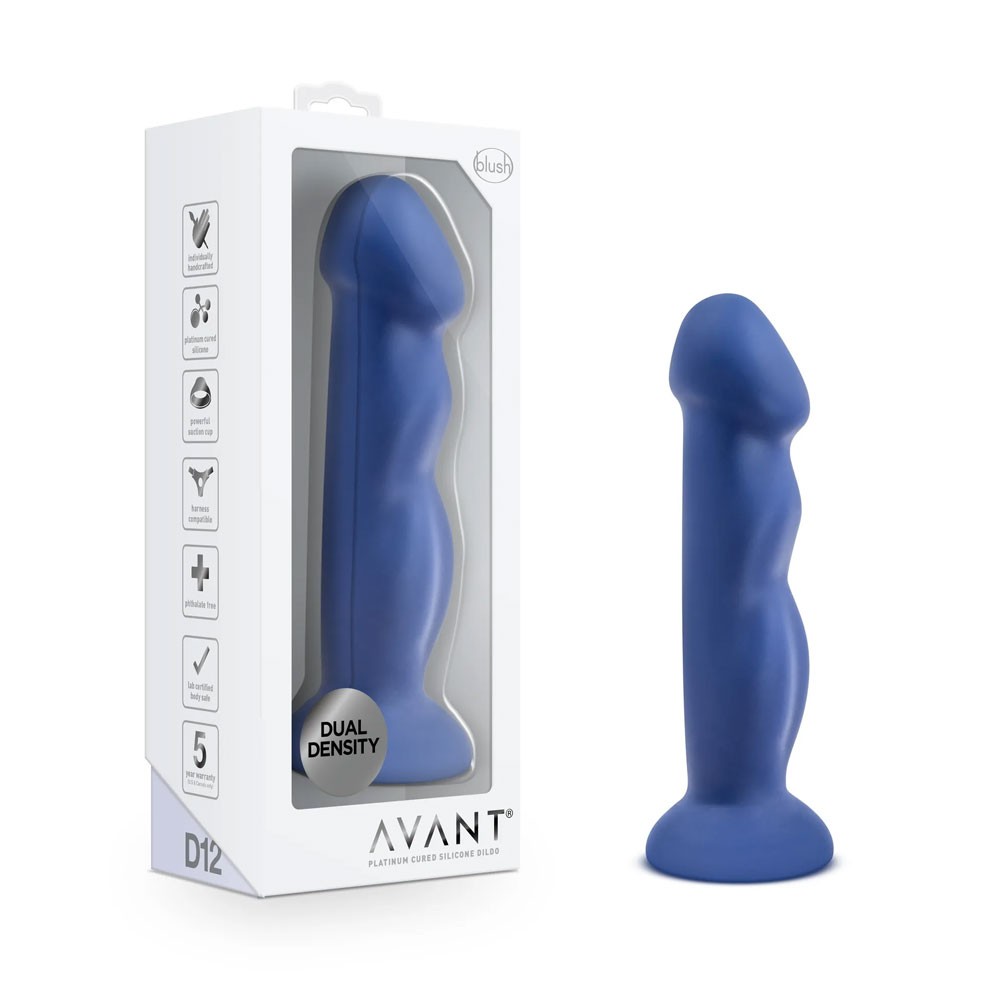 Avant D12 Suko Indigo 8 Inch Dildo