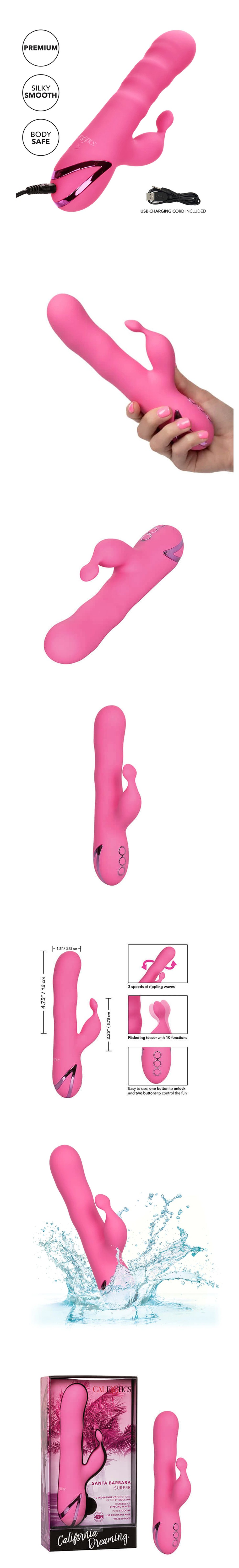 CalExotics California Dreaming Santa Barbara Surfer Rabbit Vibrator