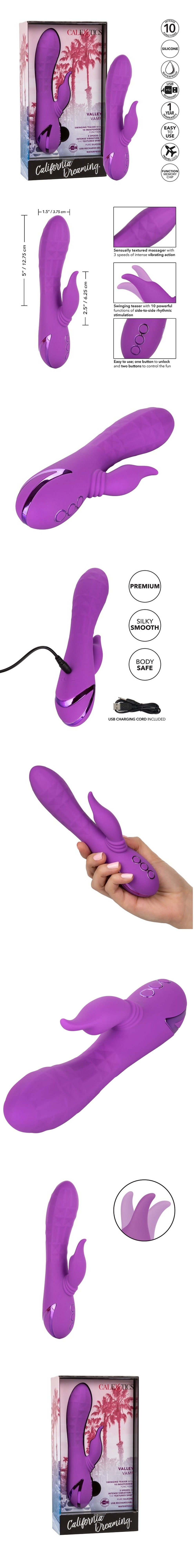 Calexotics California Dreaming Valley Vamp Rabbit Vibrators s