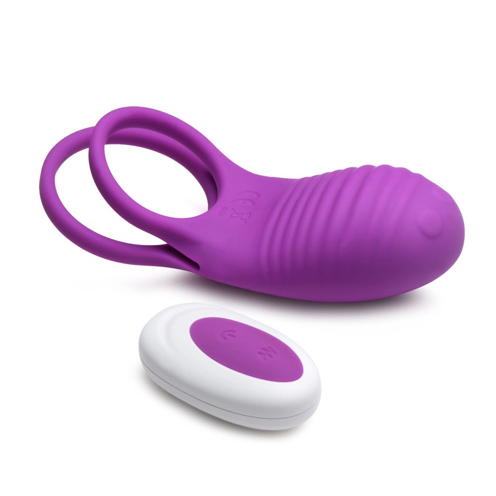  Love Loops 10X Silicone Cock Ring with Remote