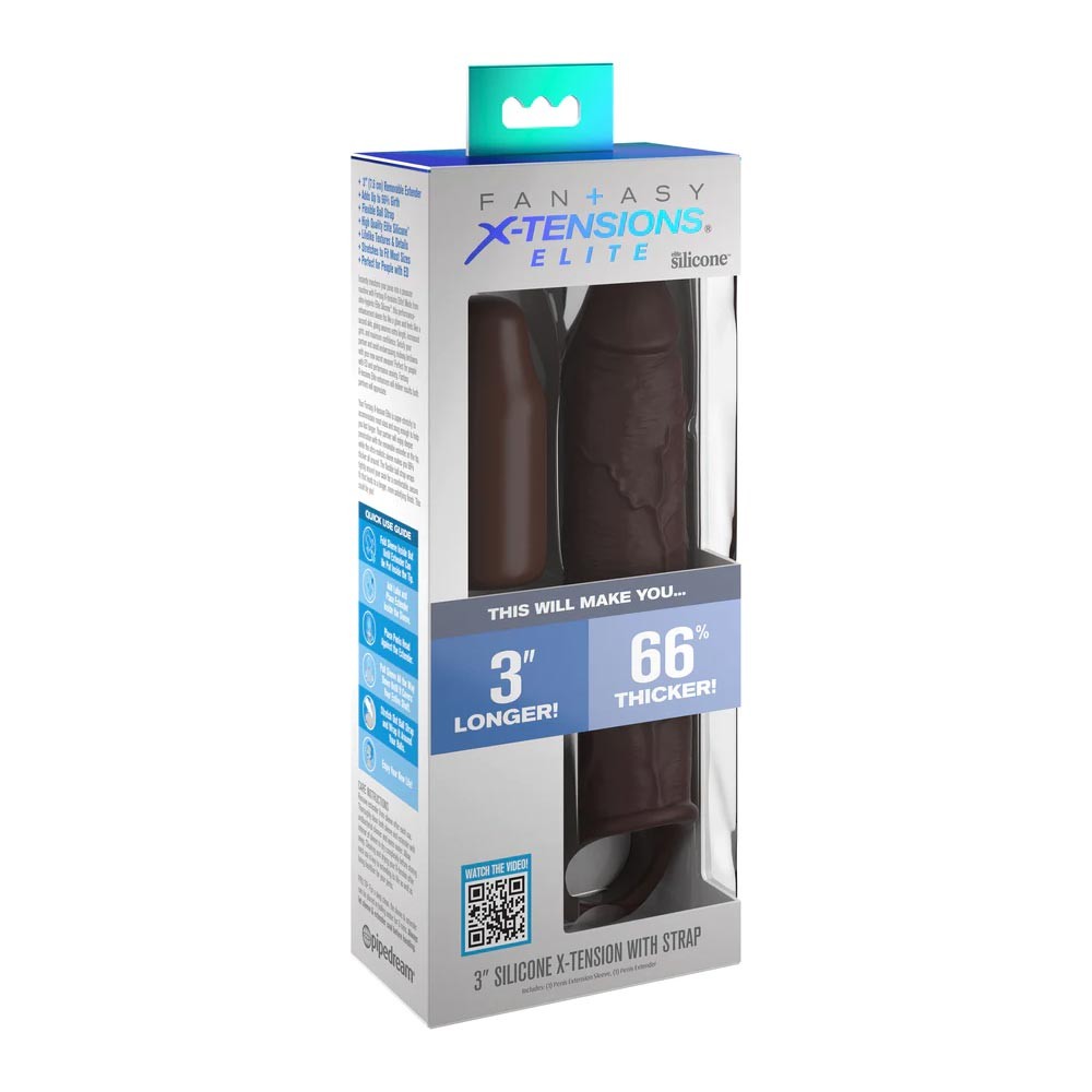 Pipedream Mega X-tension Vibrating Penis Sleeve with Remote 4