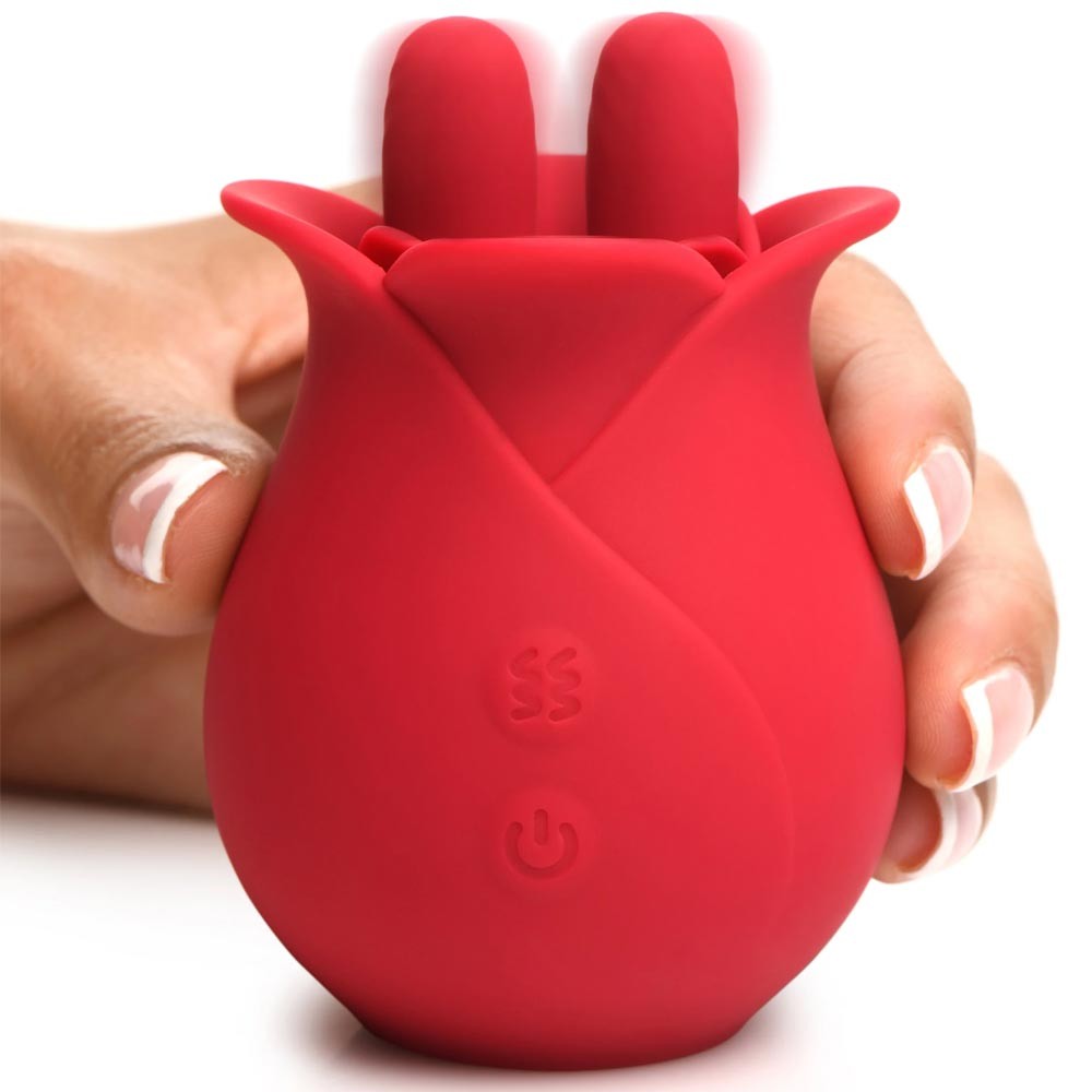 The Rose Fondle 10X Massaging Clit Stimulator