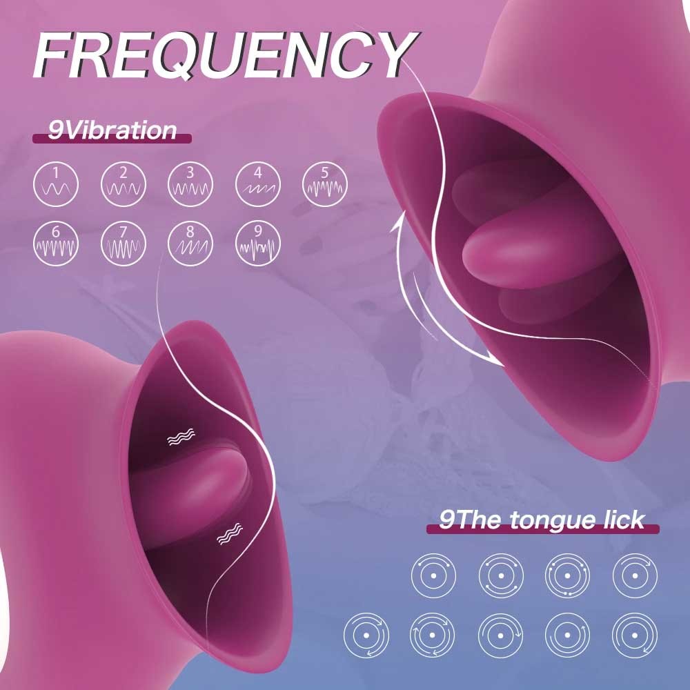 Venusfun Vibrator for Women G-Spot Licking Dildo Clit Nipple Stimulator