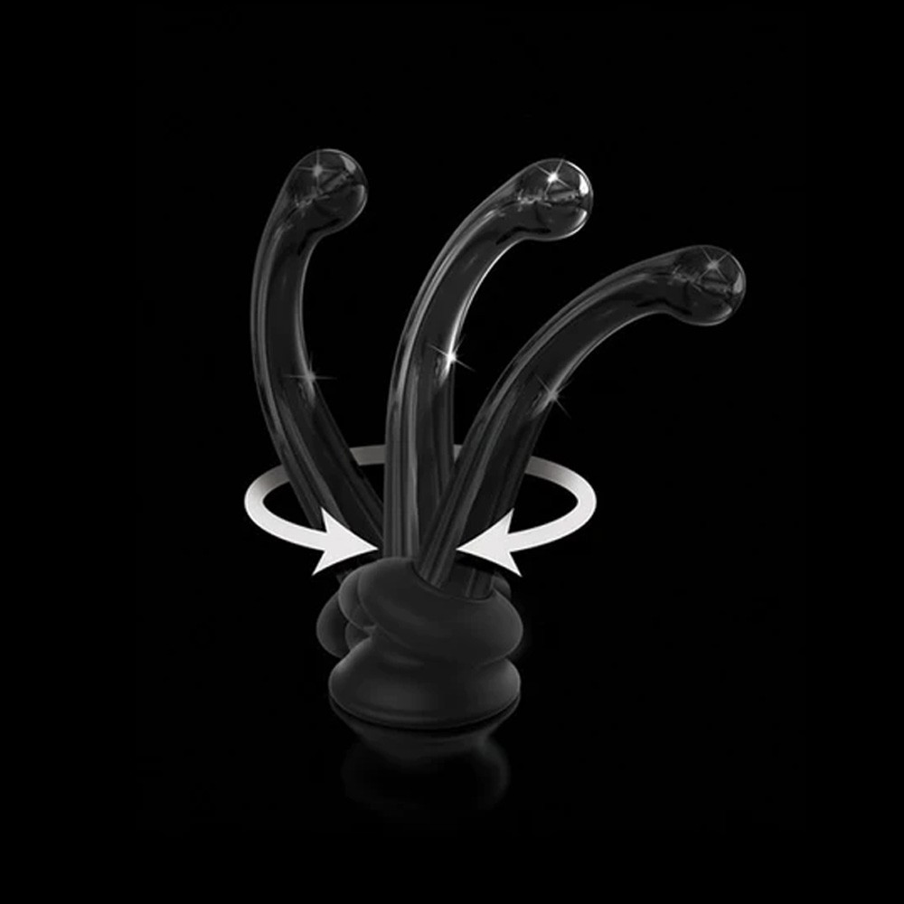 Pipedream Icicles No. 87 - Glass Suction Cup G-spot Wand