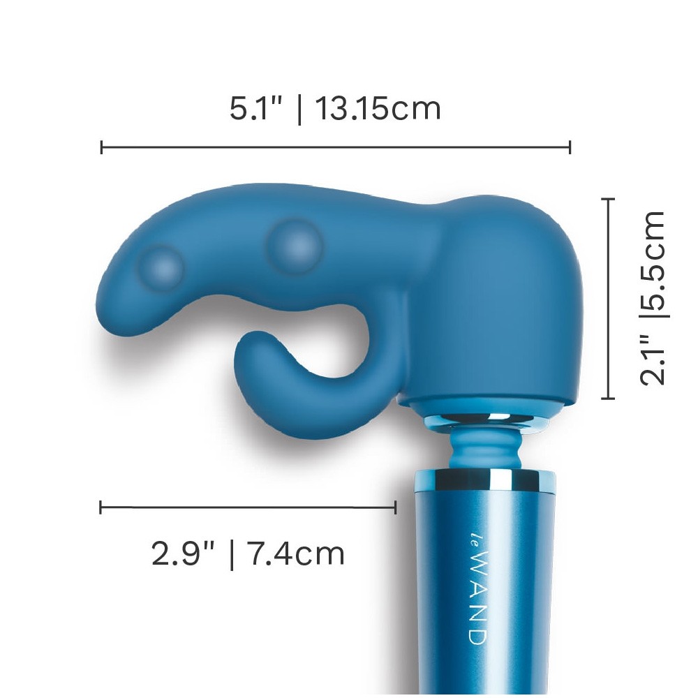 Le Wand Dual Petite Silicone Attachment Blue