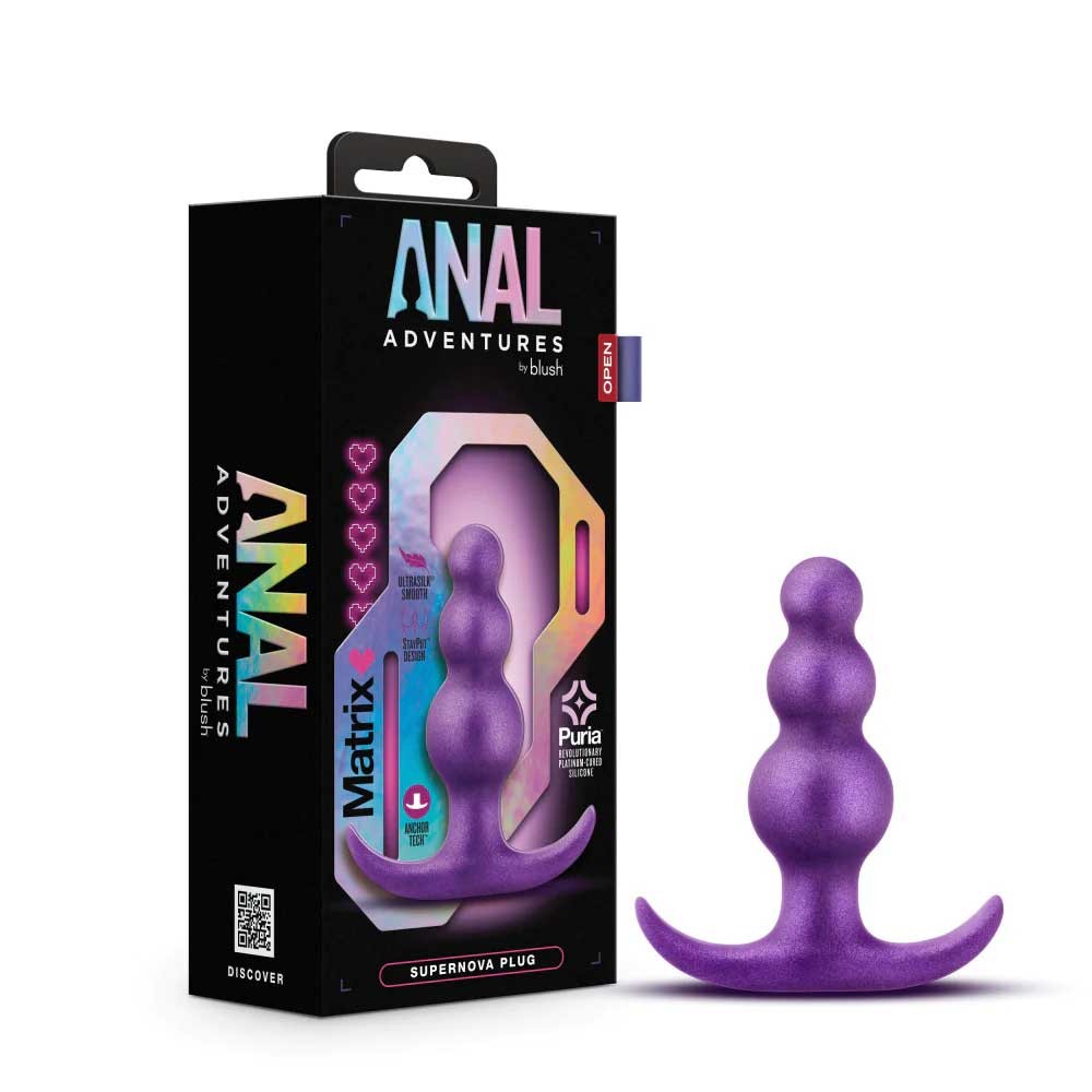 Blush Anal Adventures Matrix Supernova Plug Beaded Butt Plug