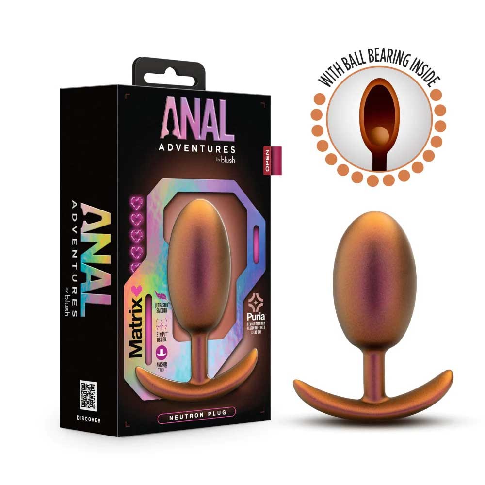 Blush Anal Adventures Matrix Neutron Plug Vibrating Inner 4 Inch