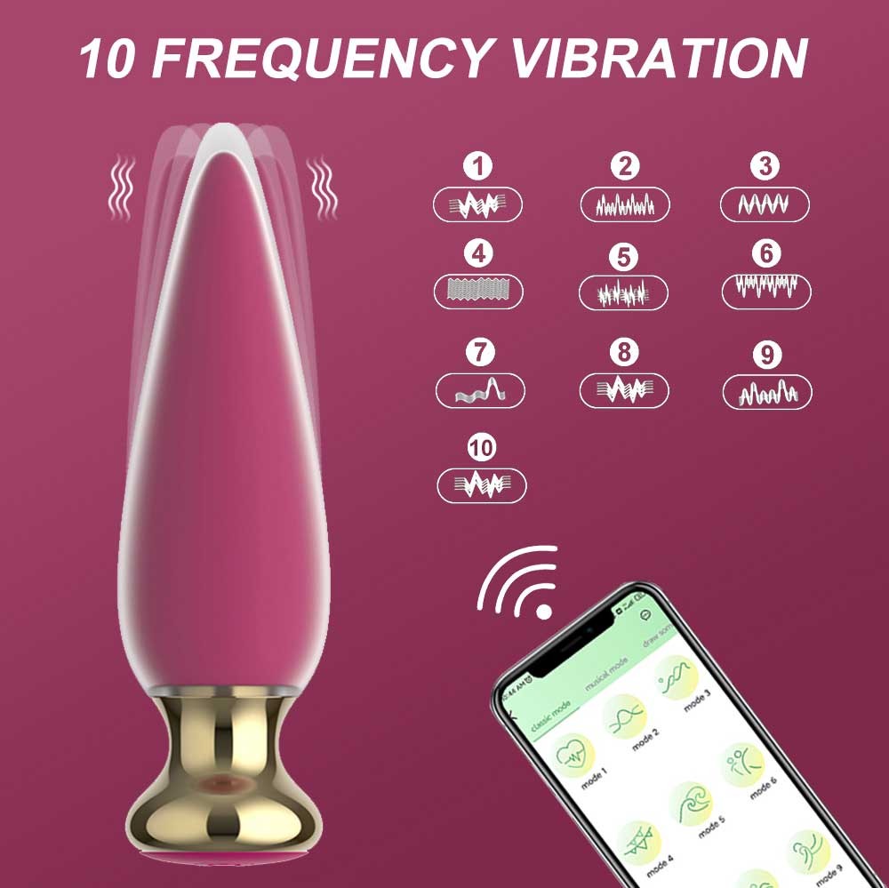 Vibrating Butt Plug With Remote Control 1111