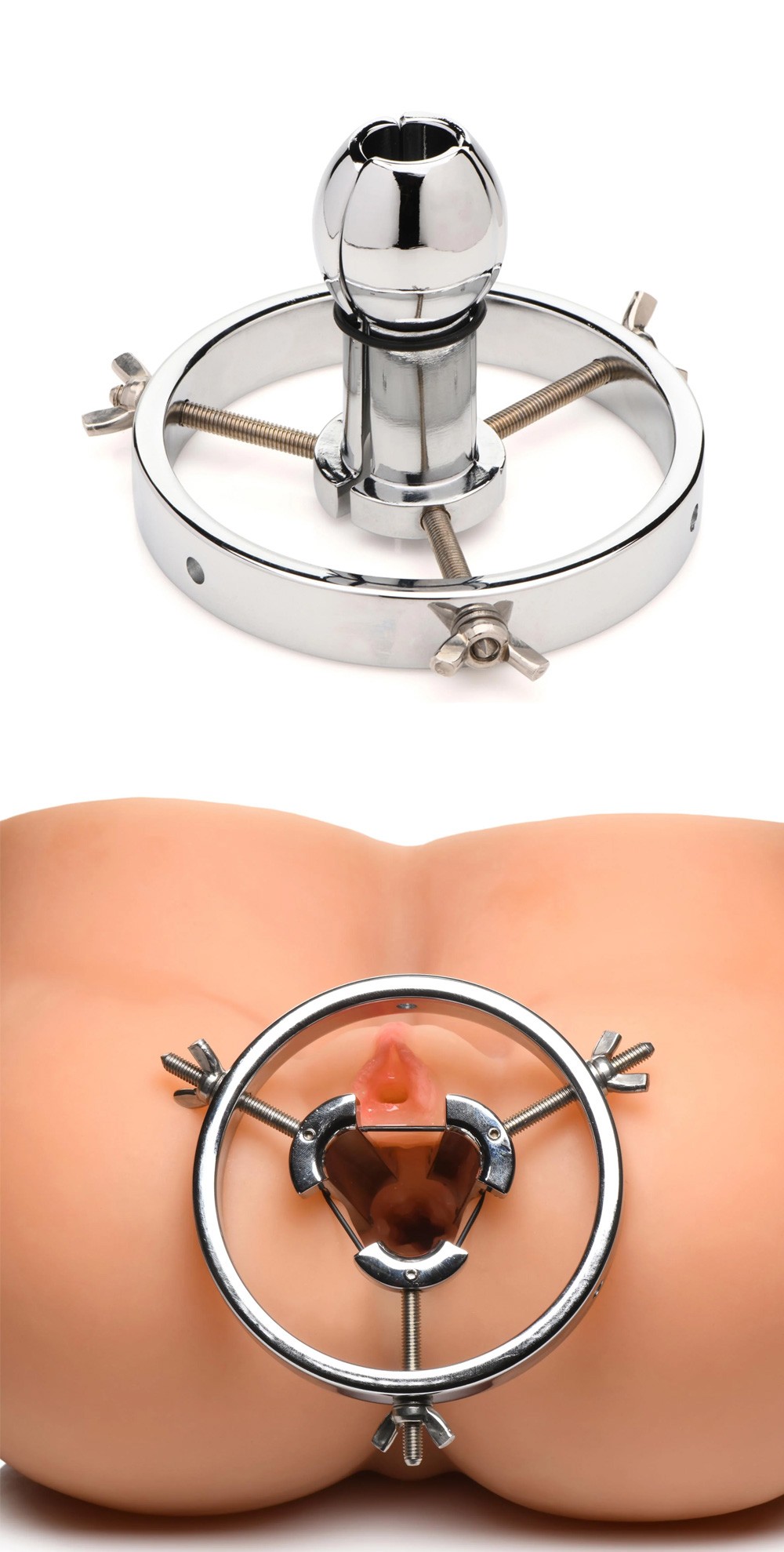 Master Series Forced Spread Stainless Steel Anal Explorer