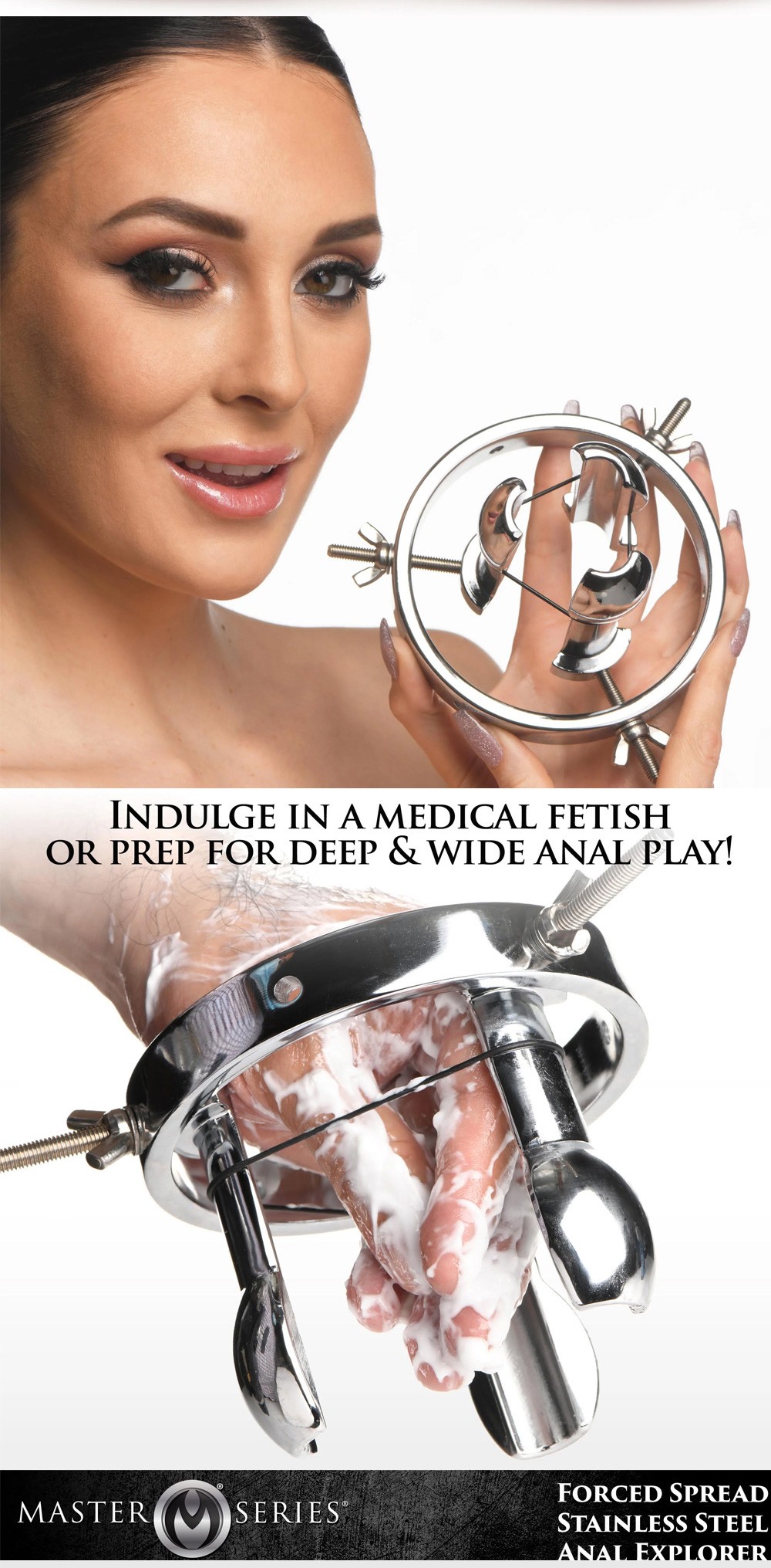 Master Series Forced Spread Stainless Steel Anal Explorer s