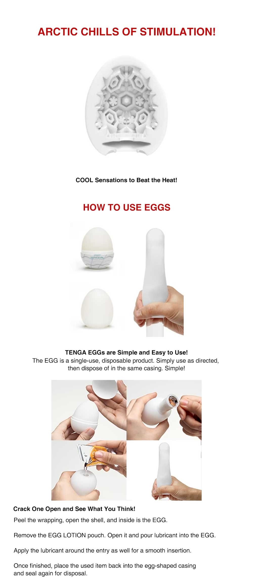 Tenga Egg Snow Crystal Male Masturbator