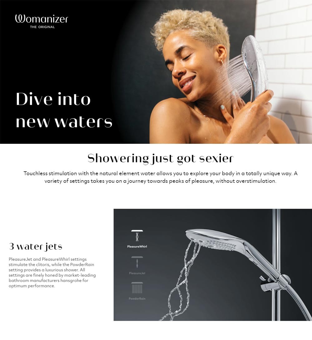 Womanizer Hansgrohe Wave Pleasure Stimulation Shower Head