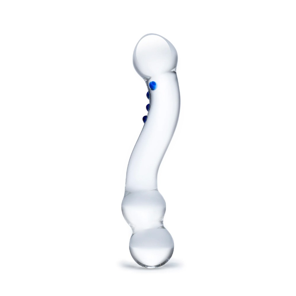 Glas 6 inch Curved G-Spot Glass Dildo