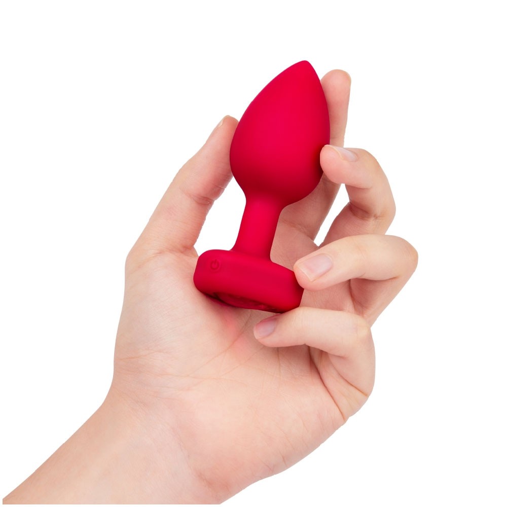 b-Vibe Vibrating Heart Anal Plug With Remote-Control