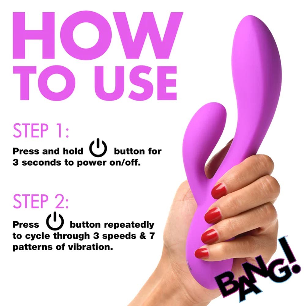 Curve Toys Bang! 10X Flexible Silicone Rabbit Vibes