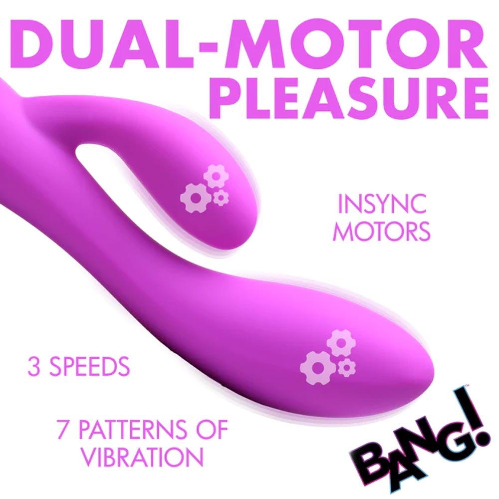 Curve Toys Bang! 10X Flexible Silicone Rabbit Vibes s