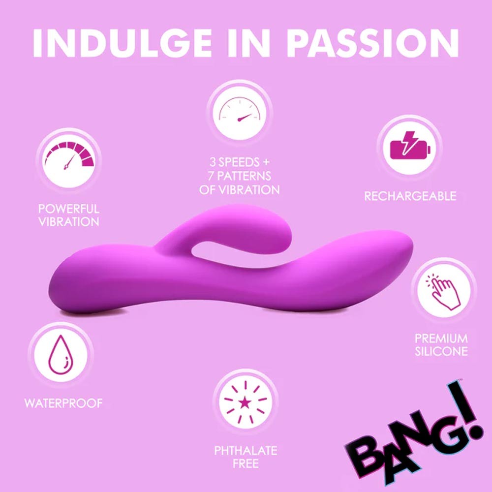 Curve Toys Bang! 10X Flexible Silicone Rabbit Vibes ss