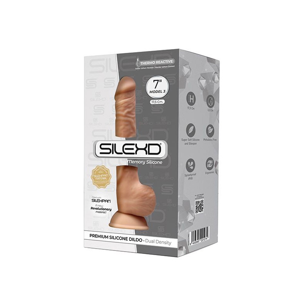 SilexD Model 3 7" Silexpan Memory Silicone Dildo