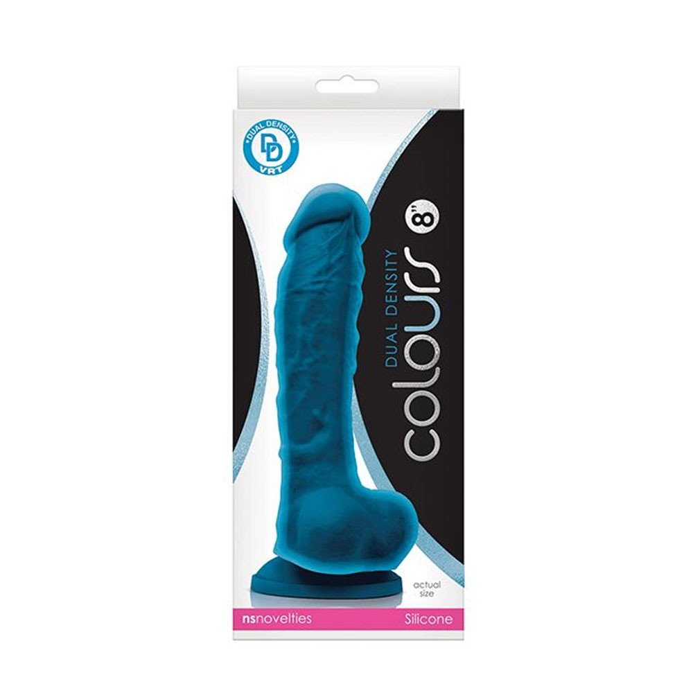 Ns Novelties Colours Dual Density 8 Inch Silicone Dildo