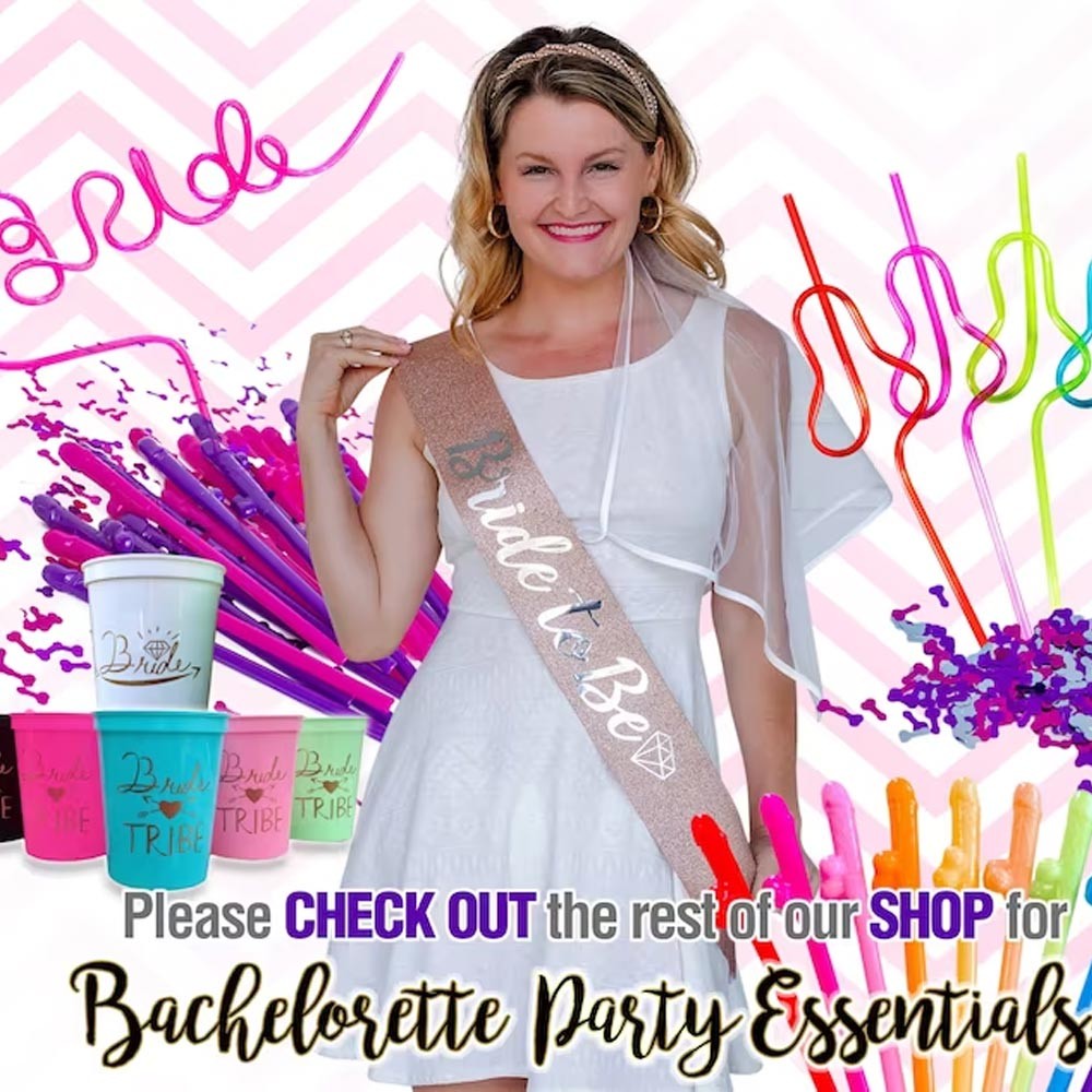 Super Fun Penis Multicolor Party Straws