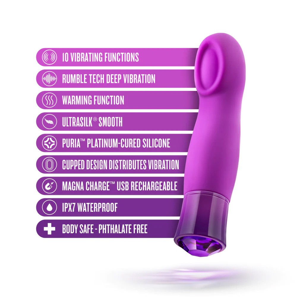 Blush Oh My Gem Charm Silicone Warming Vibrator 