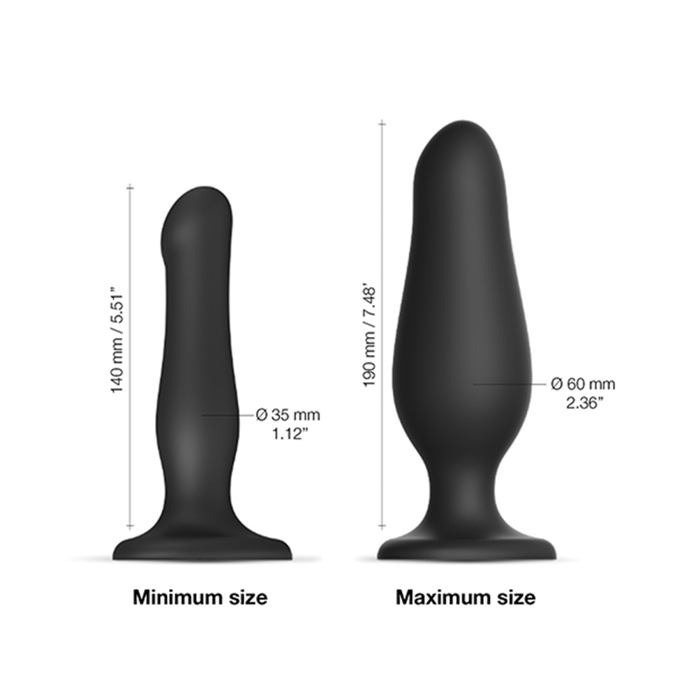 Strap On Me Inflatable Silicone Suction Cup Dildo Plug 3